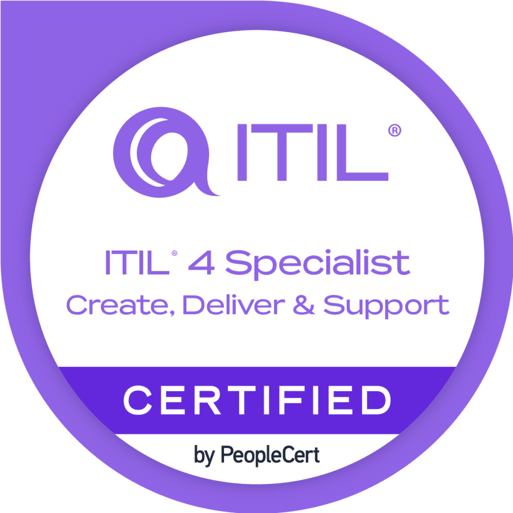 Logo ITIL4 Specialist: Create, Deliver & Support
